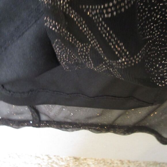 Y2K 90s Vintage Byer Too Maxi Dress Black Metallic Fairy Whimsigoth Grunge NWT - Picture 8 of 15